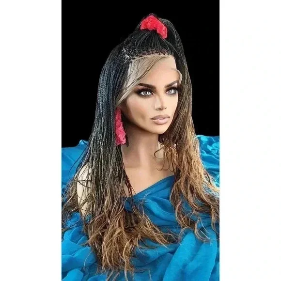 Braided wigs, Full lace Wig, 100% handmade, long braids gorgeous, ALINA, NWT - Picture 8 of 15